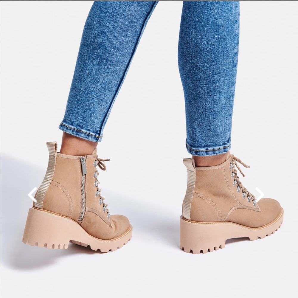 NEW Dolce Vita Huey Hiker Boot - Mushroom Nubuck 7.5 - Picture 5 of 9